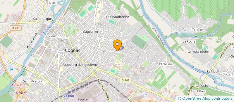 localisation de l'entreprise LES CABANONS à COGNAC