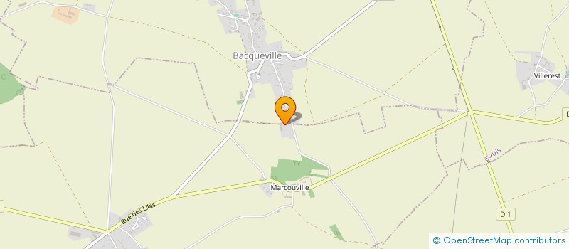 localisation de l'entreprise LES CABARETS  HOUVILLE-EN-VEXIN