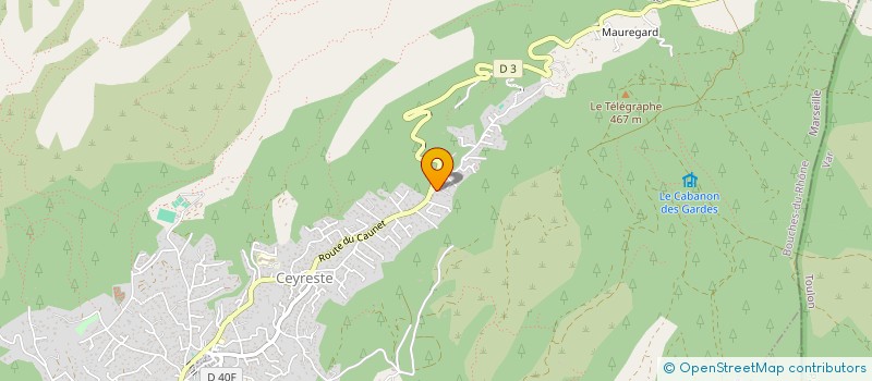 localisation de l'entreprise LES CABAROTES  CEYRESTE