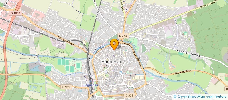 localisation de l'entreprise LES CABAS D'AUTREFOIS  HAGUENAU