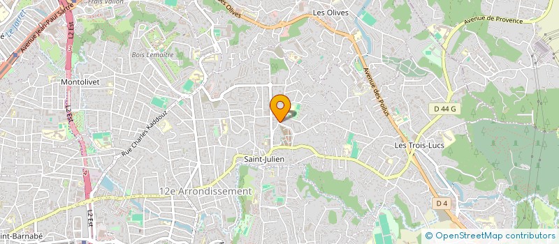 localisation de l'entreprise LES CABAS DU SUD à MARSEILLE