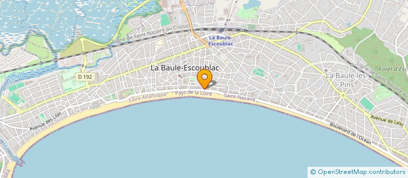 localisation de l'entreprise LES CABINES à LA BAULE-ESCOUBLAC