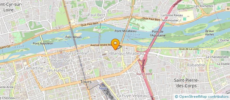 localisation de l'entreprise LES CABINES  TOURS