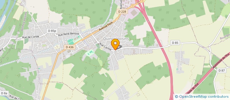 localisation de l'entreprise LES CABINES DE CAYEUX  QUINCY-VOISINS