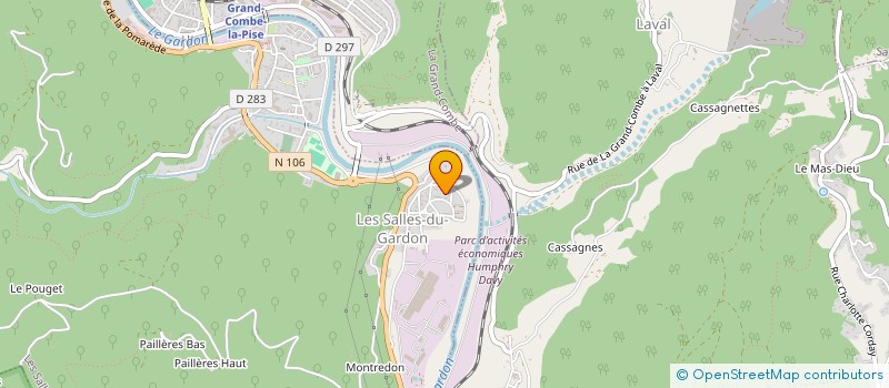 localisation de l'entreprise LES CABLES  LES SALLES-DU-GARDON