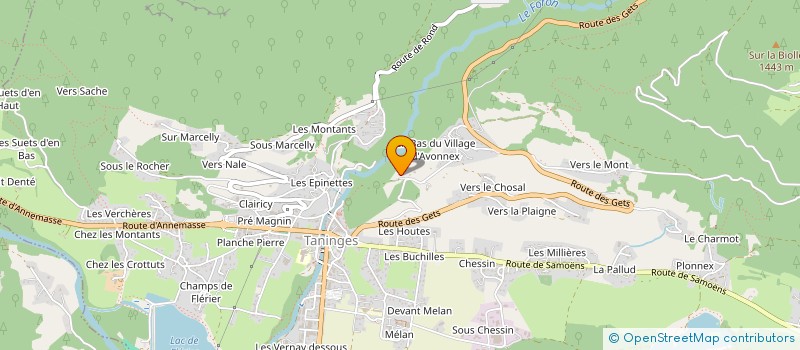 localisation de l'entreprise LES CABOLATS  TANINGES