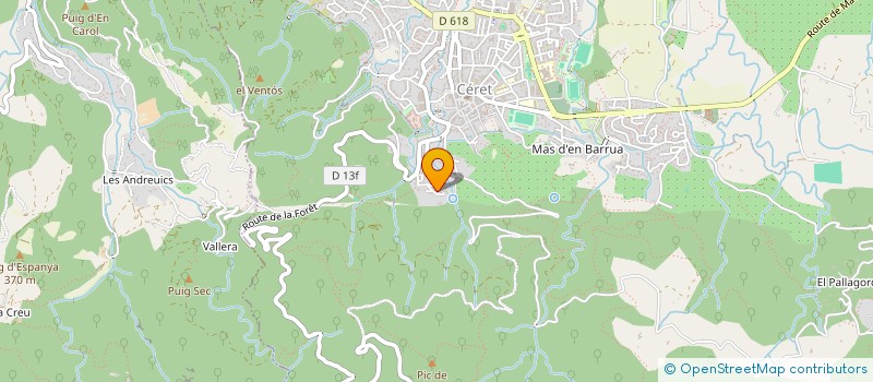 localisation de l'entreprise LES CABOURTROIS  CERET