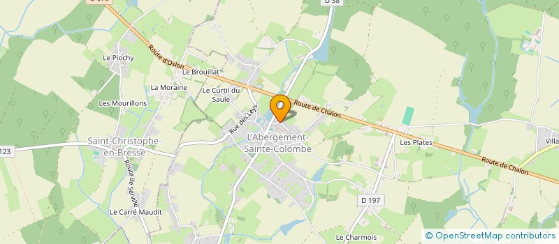 localisation de l'entreprise LES CABRIOLES à L'ABERGEMENT-SAINTE-COLOMBE