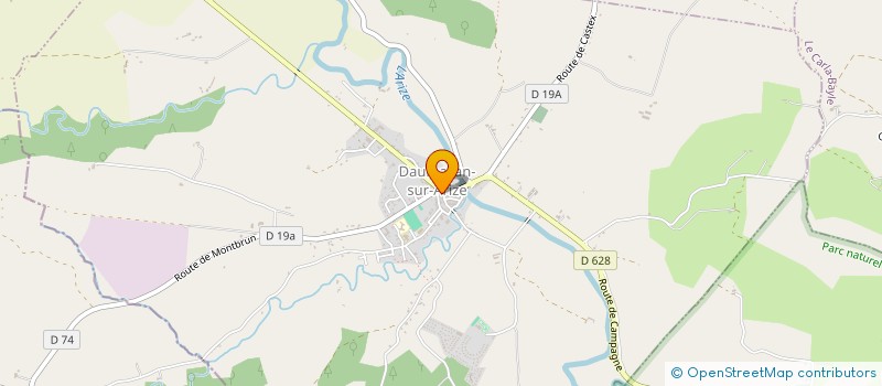 localisation de l'entreprise LES CABRIS à DAUMAZAN-SUR-ARIZE