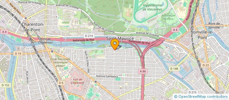 localisation de l'entreprise LES CACOUS à MAISONS-ALFORT