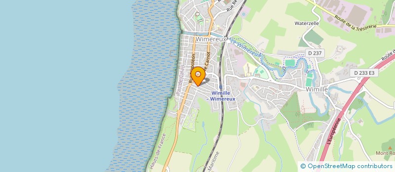 localisation de l'entreprise LES CACTUS  WIMEREUX