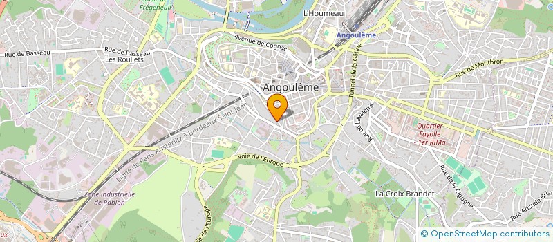 localisation de l'entreprise LES CACTUS à ANGOULEME
