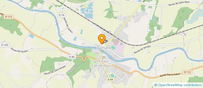 localisation de l'entreprise LES CADEAUX DE LA TERRE  SAINT-PAUL-CAP-DE-JOUX