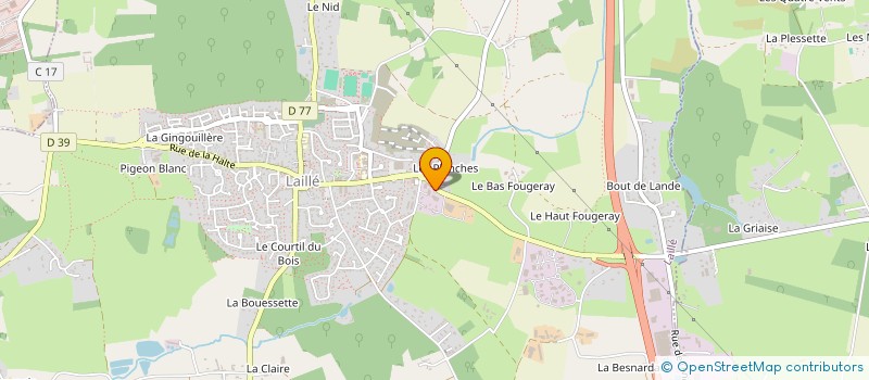 localisation de l'entreprise LES CADEAUX GOURMANDS à LAILLE