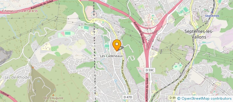 localisation de l'entreprise LES CADENEAUX à LES PENNES-MIRABEAU