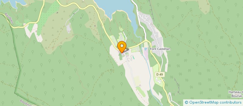 localisation de l'entreprise LES CADES  BAUDUEN