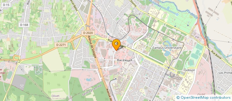 localisation de l'entreprise LES CADETS  OLIVET