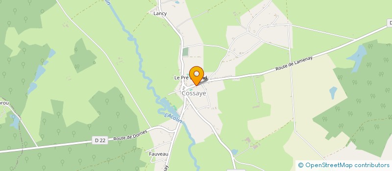 localisation de l'entreprise LES CADETS à COSSAYE