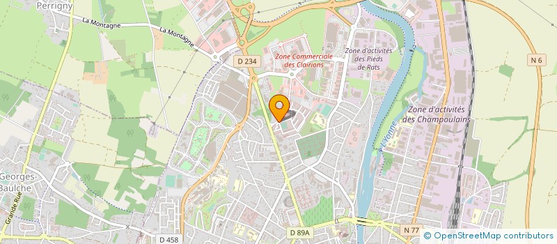 localisation de l'entreprise LES CADETS DE L'YONNE à AUXERRE