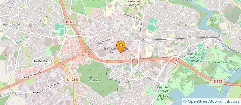 localisation de l'entreprise LES CADETS DE LA GENDARMERIE NATIONALE DE MAINE ET LOIRE à ANGERS