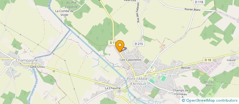 localisation de l'entreprise LES CADORETTES  SAINTE-RADEGONDE