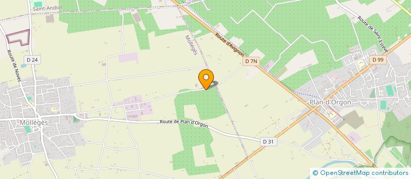 localisation de l'entreprise LES CADRES D'AGNES  MOLLEGES