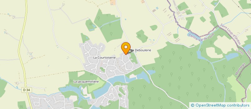 localisation de l'entreprise LES CADUCEES DU GATINAIS à COURTENAY