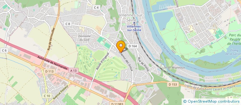 localisation de l'entreprise LES CAFEERIES EQ à VILLENNES-SUR-SEINE