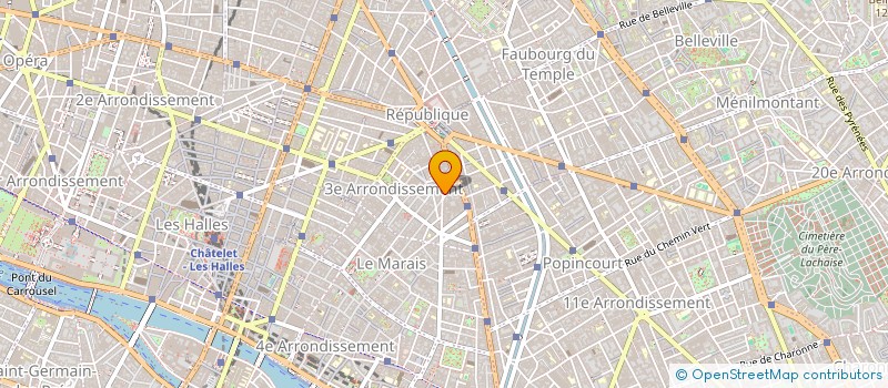 localisation de l'entreprise LES CAFES  PARIS