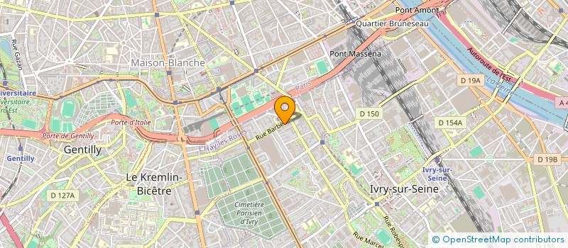 localisation de l'entreprise LES CAFES BENITEZ à IVRY-SUR-SEINE