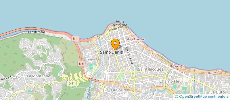 localisation de l'entreprise LES CAFES D'ITALIE à SAINT-DENIS