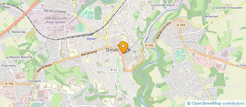 localisation de l'entreprise LES CAFES DE CERISE à DINAN