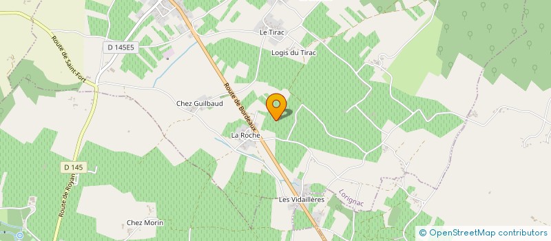 localisation de l'entreprise LES CAFES DE L'ESTUAIRE  LORIGNAC