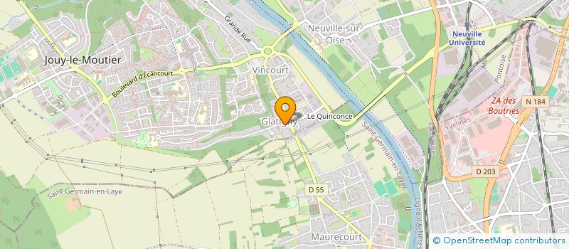 localisation de l'entreprise LES CAFES DE L'HAUTIL à JOUY-LE-MOUTIER