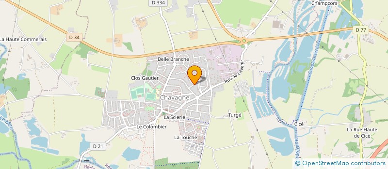 localisation de l'entreprise LES CAFES FELIX  CHAVAGNE