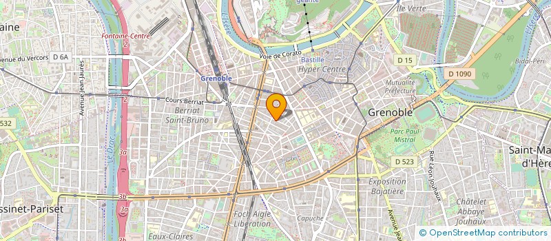 localisation de l'entreprise LES CAFES FREDERIC à GRENOBLE