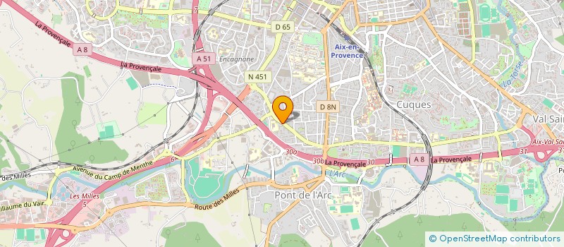 localisation de l'entreprise LES CAFES MARABOUNTA à AIX-EN-PROVENCE