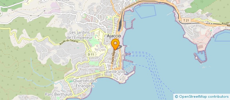 localisation de l'entreprise LES CAFES MATHIEU à AJACCIO