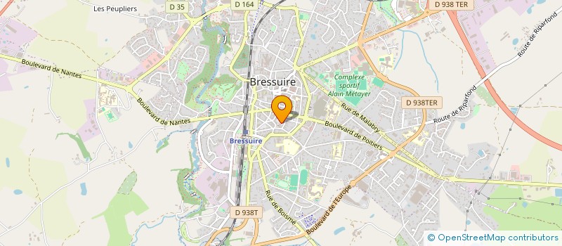 localisation de l'entreprise LES CAFES PAUL-HENRI à BRESSUIRE