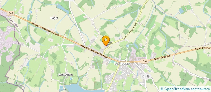 localisation de l'entreprise LES CAGOUILLARDS EN 4L  LE HOUGA