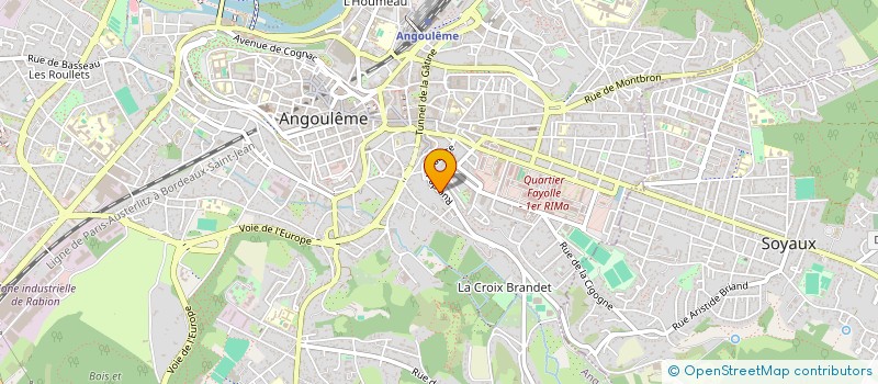 localisation de l'entreprise LES CAGOUILLES EN VADROUILLE à ANGOULEME