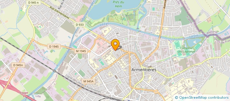 localisation de l'entreprise LES CAGOULES à ARMENTIERES