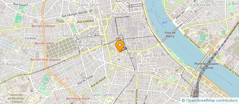 localisation de l'entreprise LES CAILLOUX BOURGEOIS  BORDEAUX