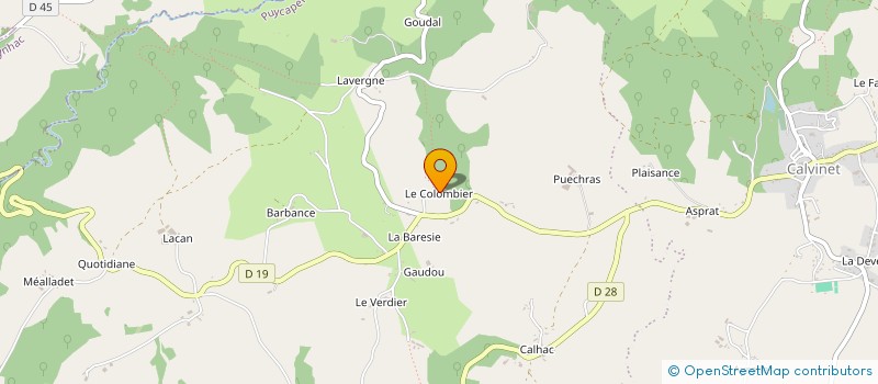 localisation de l'entreprise LES CAILLOUX BRULANTS à PUYCAPEL