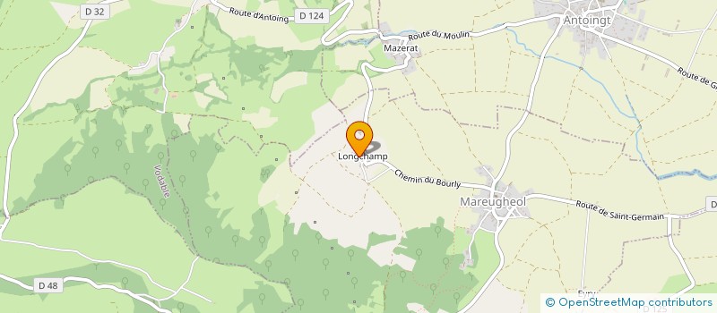 localisation de l'entreprise LES CAILLOUX D'AUVERGNE  MAREUGHEOL