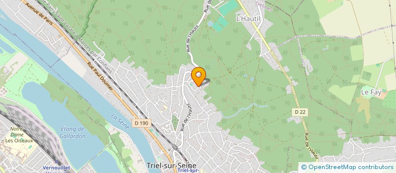 localisation de l'entreprise LES CAILLOUX GRIS  TRIEL-SUR-SEINE