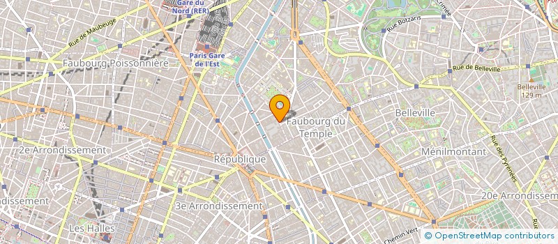 localisation de l'entreprise LES CAILLOUX PROD.  PARIS