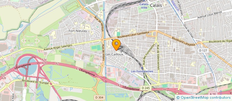 localisation de l'entreprise LES CAILLOUX TOUT  CALAIS