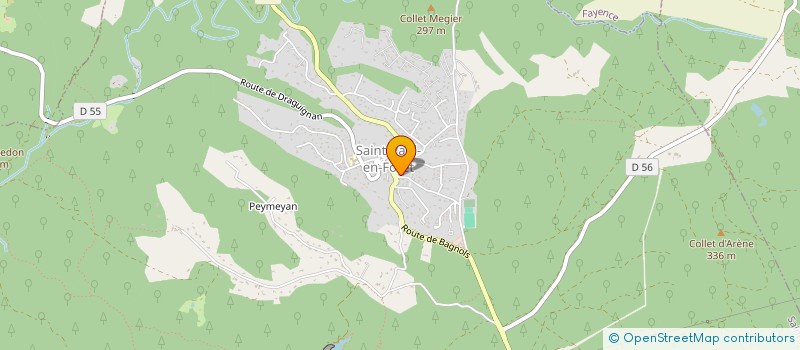 localisation de l'entreprise LES CAISSES EN FETE à SAINT-PAUL-EN-FORET