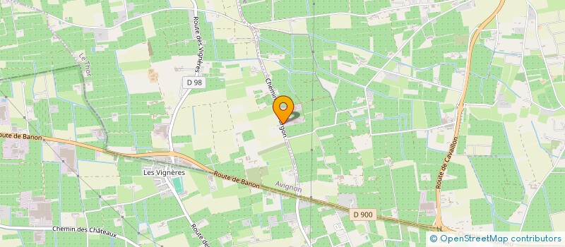 localisation de l'entreprise LES CALADES à L'ISLE-SUR-LA-SORGUE